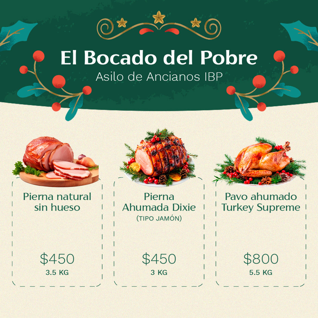 ¡Apóyanos comprando una pierna o un pavo y apoya a una noble causa!